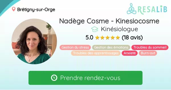 Nadège Cosme, kinésiologue certifiée à Brétigny-sur-Orge